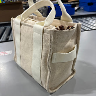 UNIVERSAL THREAD GOODS TOTE BAG WITH STRAPS- ONE SIZE - CREAM - Like New