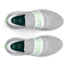 UNDER ARMOUR SURGE 3 SLIP RUNNING SHOE FOR WOMENS WHITE SIZE 6 AU/UK W3.5 TEAL - Like New