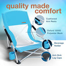 I&J BASICS 2 Pack Low Chairs for Adults Ultra Light Heavy Duty B099X9Q649 - Like New