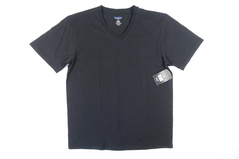 BLUE ICE MEDIUM STRETCH VNECK TSHIRT MENS - BLACK - Brand New