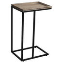COZAYH FARMHOUSE C-SHAPED COUCH END TABLE METAL FRAME - BLACK - Like New