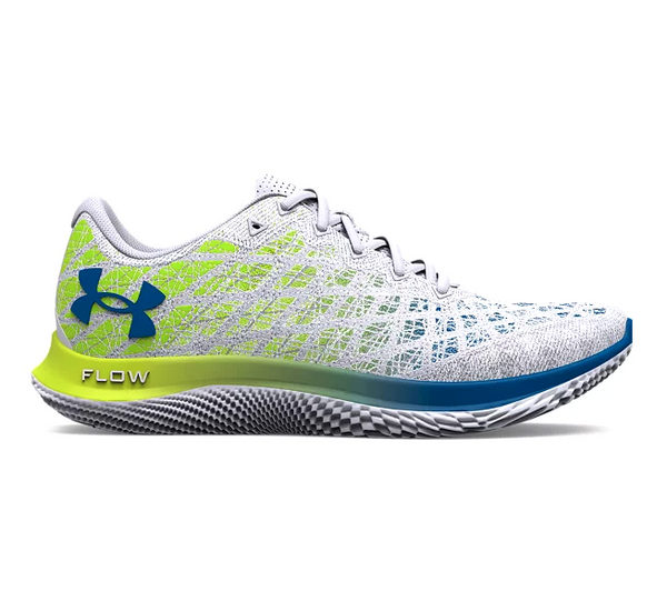 Under Armour Flow Velociti Wind 2 Neutral Running Shoe 3024903 White/Yellow 11.5 New