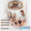 Caged Ceiling Fans With Light 18" Hemp rope Bladeless Low Profile Ceiling Fan - Brand New