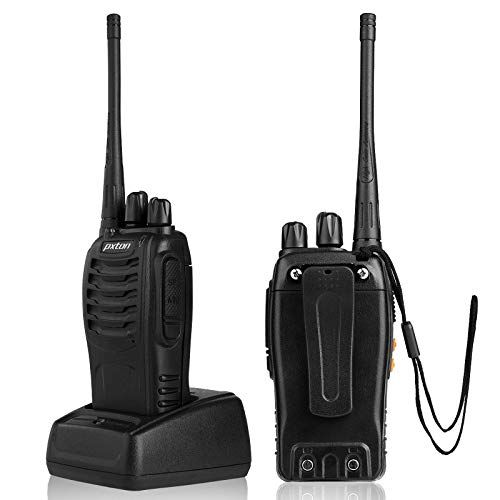 PXTON WALKIE TALKIES RECHARGEABLE LONG RANGE TWO-WAY RADIOS WITH EARPIECES Like New