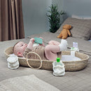 Handmade Baby Changing Basket - Woven Organic Seagrass Moses Basket-Brown - Like New