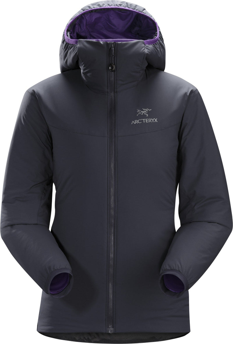 14660 ARC'TERYX ATOM HOODY WOMEN WARM SIZE S BLACK SAPHIRE - Like New