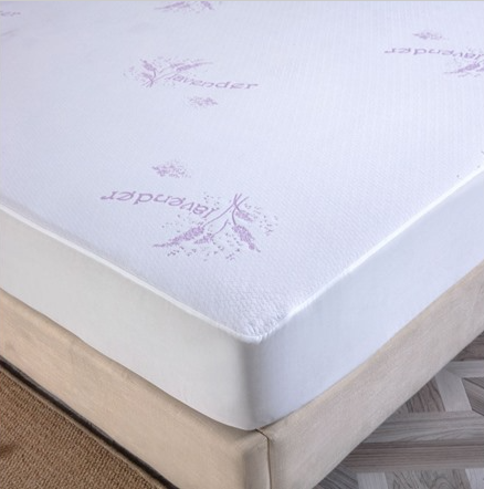 BIBB HOME LAVENDER INFUSED SCENTED HYPOALLERGENIC MATTRESS PAD QUEEN - WHITE - Brand New