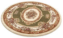 Well Woven Timeless Collection Le Petit Palais Green 5' Round Oriental Area Rug - Brand New