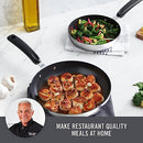 DASH 8" AND 10" TRUPRO TRIPLY NONSTICK STAINLESS STEEL FRY PAN SET OF TWO BLACK - Like New