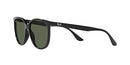 RAY-BAN RB4378 SQUARE SUNGLASSES FOR WOMEN FOR MEN - BLACK / DARK GREEN - 54 - Like New