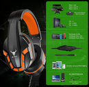 Kikc PS4 Gaming Headset Xbox One, PS5, PC Orange KIKC-PS-4 - Like New