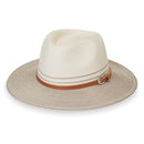 B081D9B5W9 Wallaroo Women’s Petite Kristy Fedora Sun Hat, Ivory/Stone, Small - Brand New
