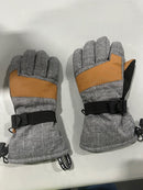 GENERIC WINTER ADJUSTABLE GLOVES - GRAY, BROWN, AND BLACK - Like New