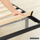 Mellow 1.6" Metal Bunkie Board Mattress Support Wood Slats Bed Frames - Black - Like New