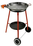 Garcima Andreu Paella Pan Set with Burner, 12 Servings w/wheels - Red - Like New