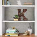 NuWallpaper Poplin Texture Peel and Stick Wallpaper Grey 20.5" x 18' - Brand New