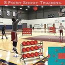 FHXZH BASKETBALL RACK TRAINING STAND, TILT BALL TRAINING, BLACK - Like New