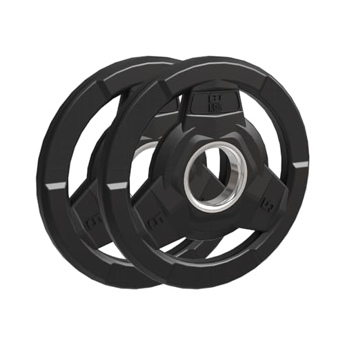 FAGUS H WEIGHT PLATE 2" RUBBER OLYMPIC GRIP PLATE BARBELL 2.5/5/10/15/25/35/45 - Like New