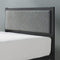 ZINUS KOREY METAL PLATFORM BED FRAME WITH UPHOLSTERED HEADBOARD TWIN - BLACK - Like New