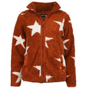 CANADA WEATHER GEAR WOMEN'S FULL ZIP SHERPA JACKET - SIZE: L - RUST/WHITE STAR - Brand New