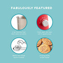 DASH DELISH BY DASH COMPACT STAND MIXER, 3.5 QUART RED, DCSM350GBRD02 - Brand New