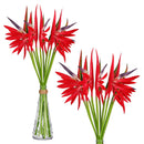 Giegxin 10 Pieces Bird of Paradise Artificial Plant 22" Flowers - Red - Like New