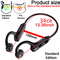GENERIC SPORT HEADSET WIRELESS BLUETOOTH 5.3 EARBUDS EAR BONE CONDUCTION - BLACK - Like New