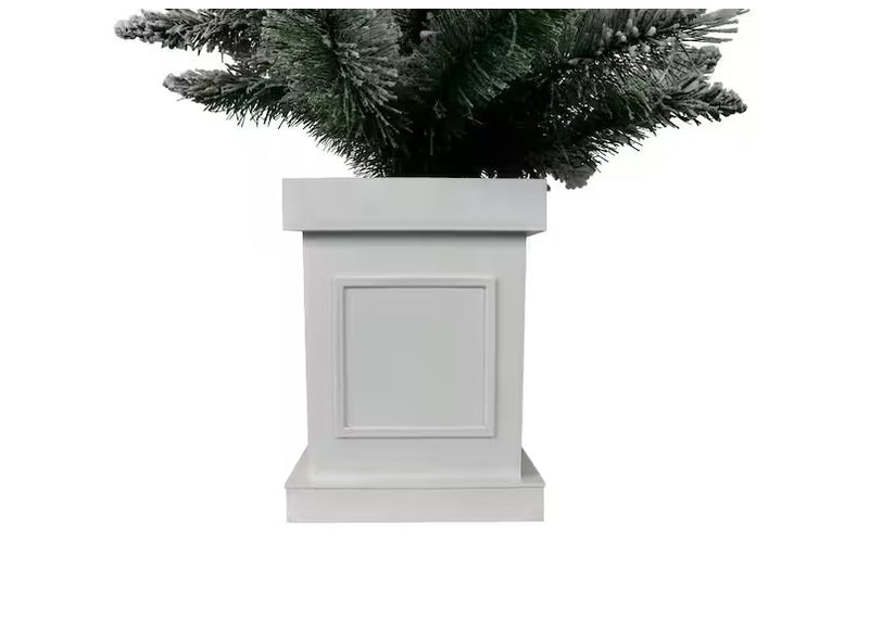 ASTELLA 4FT PRE-LIT FLOCKED ARTIFICIAL CHRISTMAS TREE, 50-LIGHTS - Like New