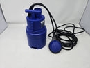EZ TRAVEL COLLECTION 1/2 CLEAR WATER SUBMERSIBLE PUMP WITH FLOAT 1580 GPH - BLUE - Like New