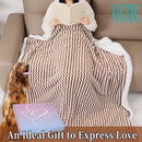 GCQC Checkered Sherpa Fleece Blanket Double-Sided Grid Warmer - Grey & White - Brand New