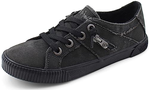 ZS-0269 BLOWFISH MALIBU WOMEN'S FRUIT SNEAKER BLACK/BLACK SIZE 7.5 - Like New