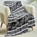 ELEGANT COMFORT ULTRA SOFT PRINT FLANNEL FLEECE ODELIA - Throw Blanket - 50x60 - Like New