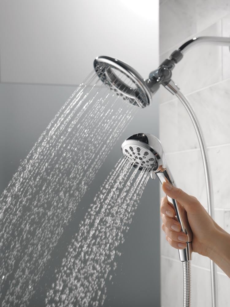 Delta Faucet Shower Head 2-in-1 Shower Head with Handheld Spray - Chrome Like New