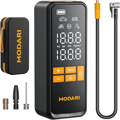 MODARI TIRE INFLATOR PORTABLE AIR COMPRESSOR 5X FASTER 160PSI AP002 - BLACK - Like New