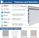 SLATWALL CUSTOMIZABLE SLATWALL STORAGE PANELS - 4FT X 4FT - BEIGE - Like New