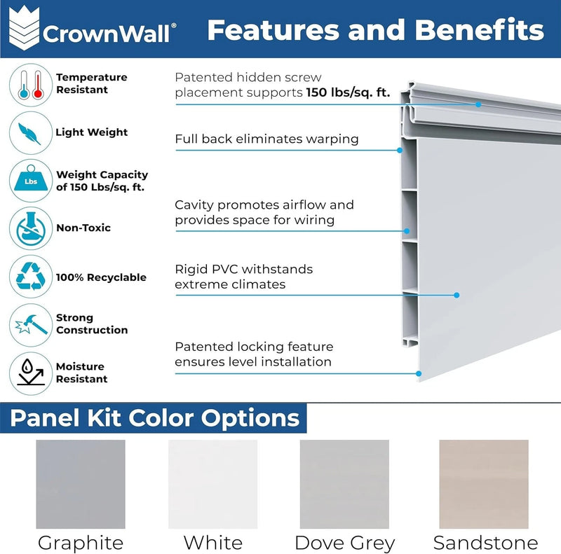 SLATWALL CUSTOMIZABLE SLATWALL STORAGE PANELS - 4FT X 4FT - BEIGE - Like New