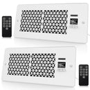 MATULSA KE01-2P Register Booster Fan Fits 4" x 10" Register Holes, 10-Speed, 2PC - Like New