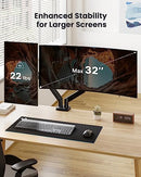 ERGEAR DUAL MONITOR STAND UP TO 32 INCHES - BLACK - Like New