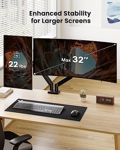 ERGEAR DUAL MONITOR STAND UP TO 32 INCHES - BLACK - Like New