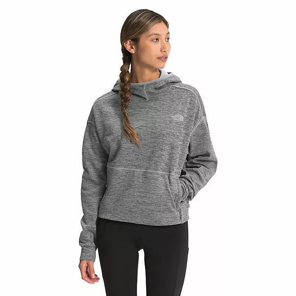 THE NORTH FACE LADIES CANYONLAND PULLOVER CROP HOODY JACKET - L - MEDIUM GRAY - Brand New