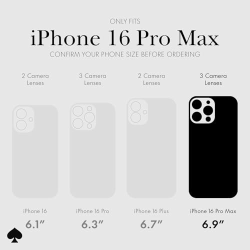 KATE SPADE NEW YORK WALLET FOLIO IPHONE 16 PRO MAX CASE - METALLIC SILVER - Like New