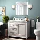 KOHROS SQUARE BEVELED POLISHED FRAMELESS WALL MIRROR FOR BATHROOM, 23.6"X23.6" - Like New