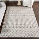 NULOOM 5X7 MOROCCAN BLYTHE AREA RUG - GREY FADED BOHEMIAN - - Scratch & Dent