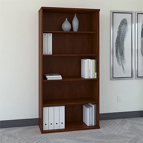 Bush Business Furniture Series C 36W 5 Shelf Bookcase WC24414 - Hansen Cherry Like New