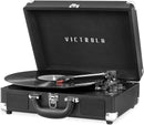 Victrola - Bluetooth Stereo Turntable VSC-550BT-BK - Black - Scratch & Dent