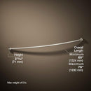 KOHLER K-9351-BN EXPANSE CURVED SHOWER ROD - Vibrant Brushed Nickel - Brand New
