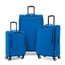 SAMSONITE SAIRE LTE SOFTIDE EXPANDABLE LUGGAGE SPINNER WHEELS 3 PC SET BLUE - Brand New