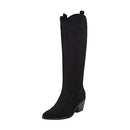 Reitoye Women's Western Boot Snip Toe Cowgirl Chunky U 9 - Brand New