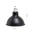 REPTI ZOO 2 Packs 8.2in Waved Pattern Aluminum Reptile Lamp Cap Lamp Fixture - Brand New