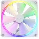 NZXT F140RGB 140MM RGB FANS TWIN + RGB LIGHTING CONTROLLER 2 PACK - WHITE - Like New